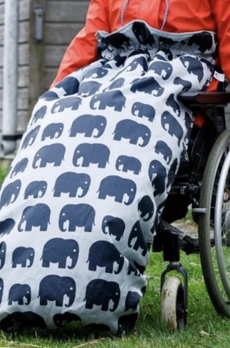Fleece lined wheelchair - -,