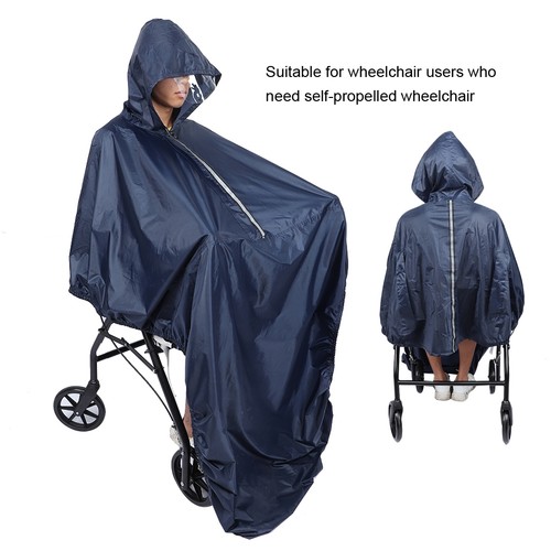Hooded wheelchair rain cover - hooded,
