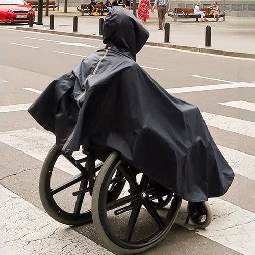 Wheelchair waterproof poncho - wheelchair,